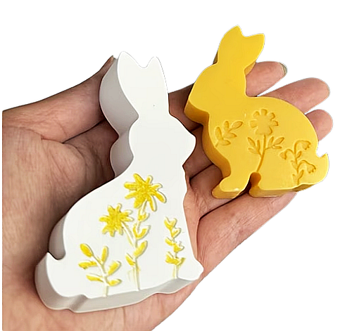 Silikonové velikonoční formy - 4x zajíc - zajíček